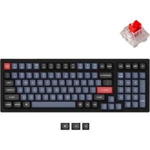 imageKeychron K4 Pro Custom Wireless Mechanical Keyboard 96 Keys Hotswappable QMKVIA Programmable Macro with K Pro Brown Switch RGB Backlit Compatible Mac Windows Linux  BlackKeychron K Pro Silent Red Switch