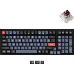 imageKeychron K4 Pro Custom Wireless Mechanical Keyboard 96 Keys Hotswappable QMKVIA Programmable Macro with K Pro Brown Switch RGB Backlit Compatible Mac Windows Linux  BlackKeychron K Pro Brown Switch