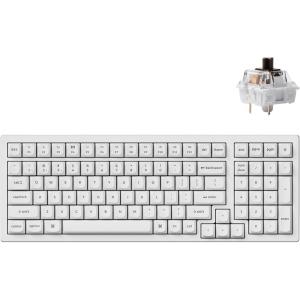 imageKeychron K4 Pro QMKVIA Bluetooth Wireless Mechanical Keyboard 96 Layout Custom Programmable Gaming Keyboard with White Backlight HotSwappable K Pro Red Switch for Mac Windows Linux  WhiteHotswap Brown