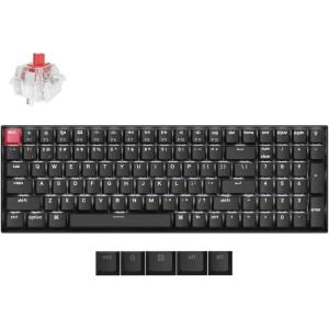 imageKeychron K4 Pro QMKVIA Bluetooth Wireless Mechanical Keyboard 96 Layout Custom Programmable Gaming Keyboard with White Backlight HotSwappable K Pro Red Switch for Mac Windows Linux  WhiteHotswap Silent Red