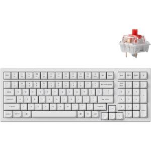 imageKeychron K4 Pro QMKVIA Custom Wireless Mechanical Keyboard Programmable Hotswappable 100 Keys RGB Backlight Wired Gaming Keyboard with K Pro Brown Switches for MacWindowsLinuxSilent Red Switch