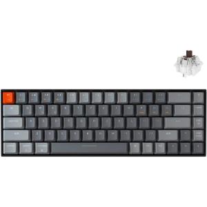 imageKeychron K6 Mechanical Keyboard 65 Compact 68 Key Wireless Gaming Keyboard RGB Backlight Bluetooth 51Wired Keyboard Compatible with Mac Windows Gateron G Pro Brown SwitchGateron G Pro Brown Switch  B
