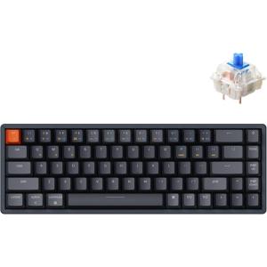 imageKeychron K6 Wireless Mechanical Keyboard 65 Compact Layout BluetoothWired RGB Backlit 68 Keys with Hotswappable Gateron G Pro Blue Switch Compatible with Mac WindowsHotswap Gateron G Pro Blue Switch