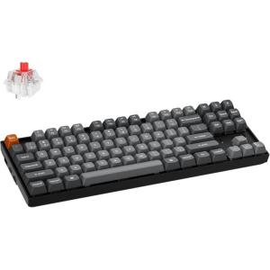 imageKeychron K8 Max Wireless Mechanical Gaming Keyboard TKL Layout QMK 24 GHzBluetooth 51Wired TriMode Connection RGB with Keychron Super Brown Switch Compatible with Mac Windows LinuxKeychron Super Red Switch