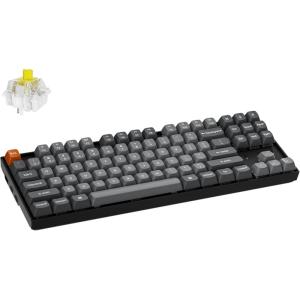 imageKeychron K8 Max Wireless Mechanical Gaming Keyboard TKL Layout QMK 24 GHzBluetooth 51Wired TriMode Connection RGB with Keychron Super Brown Switch Compatible with Mac Windows LinuxKeychron Super Banana Switch