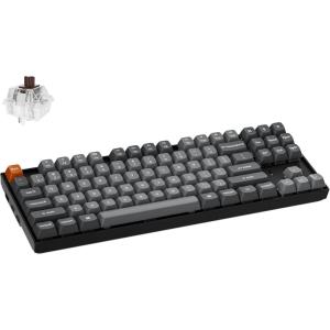 imageKeychron K8 Max Wireless Mechanical Gaming Keyboard TKL Layout QMK 24 GHzBluetooth 51Wired TriMode Connection RGB with Keychron Super Brown Switch Compatible with Mac Windows LinuxKeychron Super Brown Switch