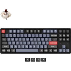 imageKeychron K8 Pro QMKVIA Wireless Mechanical Keyboard HotSwappable Aluminum Frame TKL Custom Programmable Keyboard with RGB Backlit Gateron G Pro Red SwitchBrown Switch