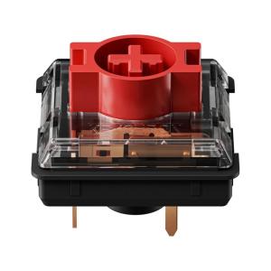 imageKeychron Low Profile Brown Mechanical Switches  110 PCS PreLubed 17mm Fast Trigger 47gf Tactile Force Hot Swappable SMDLED Compatible Dustproof Wall Crisp Rebound for Low Profile KeyboardsRed Linear Switches