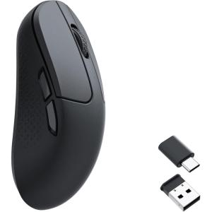 imageKeychron M3 Mini 4K Wireless Bluetooth 5124 GHzWired Optical Mouse UltraLightweight 55g Programmable PixArt 3395 Sensor with up to 26000 DPI 650 IPS for Windows Mac Linux  BlackBlack