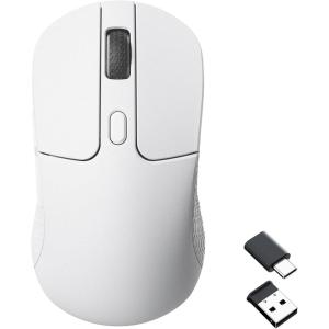 imageKeychron M3 Wireless Gaming Optical Mouse TriMode 24 GHzBluetooth 51Wired PixArt PAW 3395 Sensor 4000Hz Polling Rate 79g Lightweight Programmable Macro Button for Windows PCMac  BlackWhite