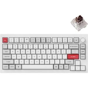 imageKeychron Q1 Pro Wireless Custom Mechanical Keyboard QMKVIA Programmable Full Aluminum 75 Layout BluetoothWired RGB with Hotswappable Keychron K Pro Brown Switch Compatible with Mac Windows LinuxHotswap Keychron K Pro Brown Switch