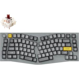 imageKeychron Q10 Wired Custom Mechanical Keyboard Knob Version 75 Alice Layout QMKVIA Programmable Macro with Hotswappable Gateron G Pro Brown Switch Compatible with Mac Windows Linux GreyHotswap Gateron G Pro Brown Switch