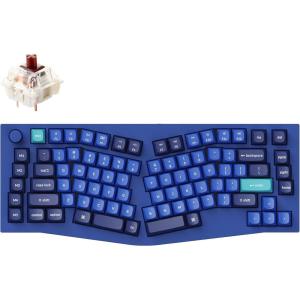imageKeychron Q10 Wired Custom Mechanical Keyboard Knob Version 75 Alice Layout QMKVIA Programmable Macro with Hotswappable Gateron G Pro Brown Switch Compatible with Mac Windows Linux BlueHotswap Gateron G Pro Brown Switch