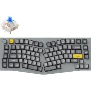 imageKeychron Q10 Wired Custom Mechanical Keyboard Knob Version 75 Alice Layout QMKVIA Programmable Macro with Hotswappable Gateron G Pro Brown Switch Compatible with Mac Windows Linux GreyHotswap Gateron G Pro Blue Switch