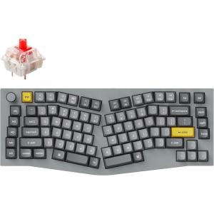 imageKeychron Q10 Wired Custom Mechanical Keyboard Knob Version 75 Alice Layout QMKVIA Programmable Macro with Hotswappable Gateron G Pro Brown Switch Compatible with Mac Windows Linux GreyHotswap Gateron G Pro Red Switch