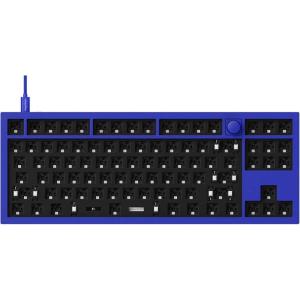imageKeychron Q3 TKL Layout HotSwappable Wired Custom Mechanical Keyboard Full Aluminum Knob Barebone Version QMKVIA Programmable Macro DoubleGasket DIY Kit Compatible with Mac Windows LinuxBlueBlue