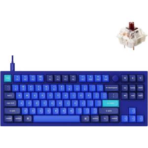 imageKeychron Q3 Wired Custom Mechanical Keyboard Knob Version TKL Tenkeyless QMKVIA Programmable Macro with Hotswappable Gateron G Pro Red Switch Double Gasket Compatible with Mac Windows Linux BlueHotswap RGB Gateron G Pro Brown Switch