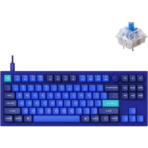 imageKeychron Q3 Wired Custom Mechanical Keyboard Knob Version TKL Tenkeyless QMKVIA Programmable Macro with Hotswappable Gateron G Pro Red Switch Double Gasket Compatible with Mac Windows Linux BlueHotswap RGB Gateron G Pro Blue Switch