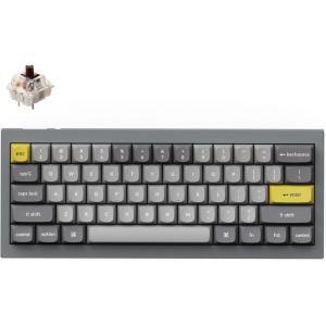 imageKeychron Q4 Wired Custom Mechanical Keyboard 60 Layout QMKVIA Programmable Macro with Hotswappable Gateron G Pro Brown Switch Double Gasket Compatible with Mac Windows Linux GrayGrey keycap