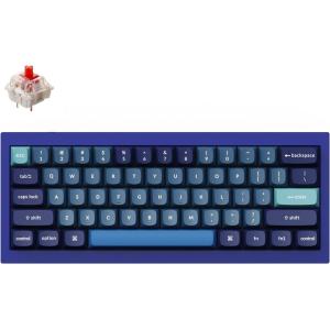 imageKeychron Q4 Wired Custom Mechanical Keyboard 60 Layout QMKVIA Programmable Macro with Hotswappable Gateron G Pro Red Switch Double Gasket Compatible with Mac Windows Linux Navy BlueGateron G Pro Red Switch