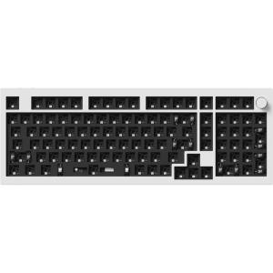 imageKeychron Q5 Pro Custom Wireless QMKVIA Mechanical Keyboard Barebone 96 Layout with Programmable Knob DoubleGasket Design HotSwappable RGB Backlit Compatible with Mac Windows Linux  GrayWhite