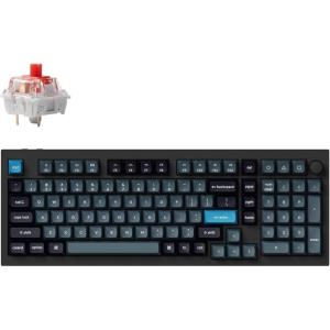 imageKeychron Q5 Pro Wireless QMKVIA Mechanical Keyboard 96 Layout Programmable Knob Full Aluminum DoubleGasket Design Hotswappable K Pro Red Switch for Mac Windows Linux  BlackHotswappable K Pro Red Switch