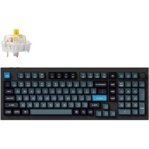imageKeychron Q5 Pro Wireless QMKVIA Mechanical Keyboard 96 Layout Programmable Knob Full Aluminum DoubleGasket Design Hotswappable K Pro Red Switch for Mac Windows Linux  BlackHotswappable K Pro Banana Switch