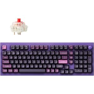 imageKeychron Q5 Pro Wireless QMKVIA Mechanical Keyboard Full Customizable 96 Layout with Programmable Knob Hotswappable K Pro Brown Switch Compatible with Mac Windows Linux  PurpleHotswappable K Pro Red Switch