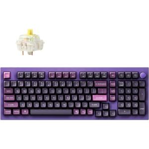 imageKeychron Q5 Pro Wireless QMKVIA Mechanical Keyboard Full Customizable 96 Layout with Programmable Knob Hotswappable K Pro Brown Switch Compatible with Mac Windows Linux  PurpleHotswappable K Pro Banana Switch