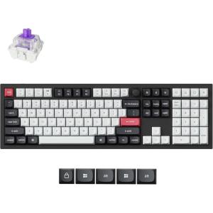 imageKeychron Q6 HE Wireless Custom Mechanical 100 Full Keyboard 24 GHzBluetoothWired QMK Rapid Trigger HotSwappable Programmable Gateron DoubleRail Magnetic Switches for Mac Windows Carbon BlackCarbon Black