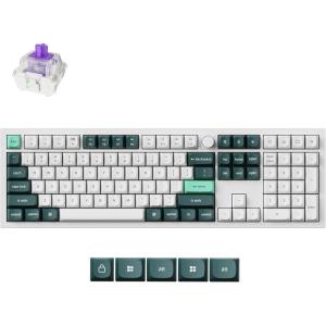 imageKeychron Q6 HE Wireless Custom Mechanical 100 Full Keyboard 24 GHzBluetoothWired QMK Rapid Trigger HotSwappable Programmable Gateron DoubleRail Magnetic Switches for Mac Windows Carbon BlackShell White