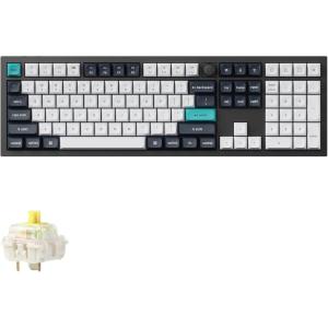 imageKeychron Q6 Max QMKVIA Bluetooth Wireless 24 GHzUSBC Wired Custom Mechanical Keyboard Full Size Programmable Knob RGB Backlit HotSwappable Gateron Banana Switch for Mac Windows Linux  BlackBanana Switch