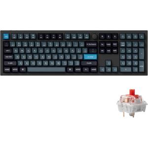 imageKeychron Q6 Pro Full Metal QMKVIA Custom Wireless BluetoothUSBC Mechanical Keyboard Full Size 108Key Programmable Knob RGB Backlit HotSwappable K Pro Banana Switch for Mac Windows LinuxBlackKeychron Super Red Switch