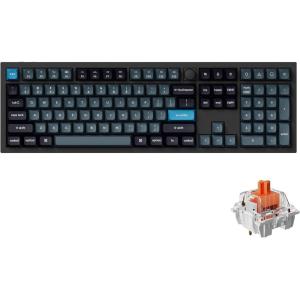 imageKeychron Q6 Pro Full Metal QMKVIA Custom Wireless BluetoothUSBC Mechanical Keyboard Full Size 108Key Programmable Knob RGB Backlit HotSwappable K Pro Banana Switch for Mac Windows LinuxBlackKeychron Super Silent Red Switch