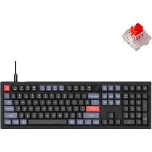 imageKeychron V6 Wired Custom Mechanical Keyboard Knob Version Fullsize QMKVIA Programmable Macro with Hotswappable Keychron K Pro Brown Switch Compatible with Mac Windows Linux Black NonTransparentHotswap Keychron K Pro Red Switch