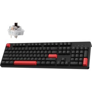 imageLEMOKEY X3 Wired Mechanical Gaming Keyboard 100 Layout with QMKVIA Programmable Keyboard Red SwitchRed Backlit for WindowsKeychron Mechanical Brown Switch