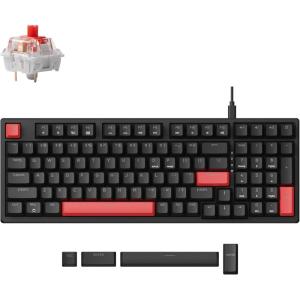 imageLEMOKEY X5 Wired Gaming LED Backlight QMKLauncher Mechanical Keyboard for WindowsLinux Customize keymaps DoubleShot keycaps Keychron Mechanical Red Switch Perfect for Both Gaming and WorkKeychron Mechanical Red Switch