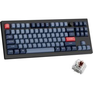 imagekeychron V3 Max TKL Wireless Mechanical Keyboard QMKVIA RGB Bluetooth24 GHzWired 87 Keys HotSwappable with Gateron Banana Switch Compatible with Mac Windows LinuxGateron Jupiter Brown Switch