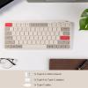 imageKeychron B1 Pro UltraSlim Wireless ZMK Custom Keyboard Programmable Bluetooth24 GWired Lightweight with 1200Hour Long Battery Life Quiet Key for MacWindows  Space GrayRetro Red