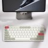 imageKeychron B1 Pro UltraSlim ZMKLauncher Wireless Bluetooth 24 GHzWired Connection Keyboard for Mac Windows Linux  Retro RedRetro Red