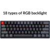 imageKeychron K12 60 Layout RGB HotSwappable Bluetooth WirelessUSB Wired Mechanical Keyboard with Gateron G Pro Brown Switch Aluminum Frame Compact 61Key Computer Keyboard Compatible with Mac WindowsGateron G Pro Brown Switch