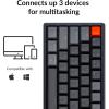 imageKeychron K12 60 Layout RGB HotSwappable Bluetooth WirelessUSB Wired Mechanical Keyboard with Gateron G Pro Brown Switch Aluminum Frame Compact 61Key Computer Keyboard Compatible with Mac WindowsGateron G Pro Brown Switch
