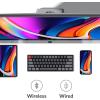 imageKeychron K12 60 Layout RGB HotSwappable Bluetooth WirelessUSB Wired Mechanical Keyboard with Gateron G Pro Brown Switch Aluminum Frame Compact 61Key Computer Keyboard Compatible with Mac WindowsGateron G Pro Brown Switch