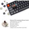 imageKeychron K12 60 Layout RGB HotSwappable Bluetooth WirelessUSB Wired Mechanical Keyboard with Gateron G Pro Brown Switch Aluminum Frame Compact 61Key Computer Keyboard Compatible with Mac WindowsGateron G Pro Brown Switch