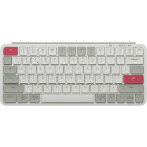 imageKeychron B1 Pro UltraSlim ZMKLauncher Wireless Bluetooth 24 GHzWired Connection Keyboard for Mac Windows Linux  Retro RedRetro Red