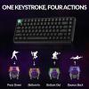imageKeychron K2 HE Rapid Trigger Wireless Custom Mechanical Keyboard with Hall Effect Gateron DoubleRail Magnetic Switch QMK 24 GHz Bluetooth 52 RGB Compatible with Mac Windows Linux  Aluminum