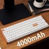 imageKeychron K4 HE QMK Wireless Gaming Custom Mechanical Keyboard 24 GHzBluetoothWired 96 Layout HotSwappable Programmable RGB Backlit Gateron Magnetic Switches for Mac Windows BlackWhiteSpecial Edition