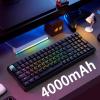imageKeychron K4 HE QMK Wireless Gaming Custom Mechanical Keyboard 24 GHzBluetoothWired 96 Layout HotSwappable Programmable RGB Backlit Gateron Magnetic Switches for Mac Windows BlackBlack