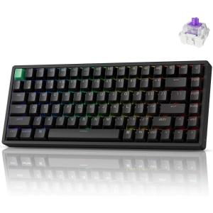 imageKeychron K2 HE Rapid Trigger Wireless Custom Mechanical Keyboard with Hall Effect Gateron DoubleRail Magnetic Switch QMK 24 GHz Bluetooth 52 RGB Compatible with Mac Windows Linux  Aluminum