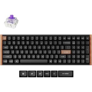 imageKeychron K4 HE QMK Wireless Gaming Custom Mechanical Keyboard 24 GHzBluetoothWired 96 Layout HotSwappable Programmable RGB Backlit Gateron Magnetic Switches for Mac Windows BlackBlackSpecial Edition